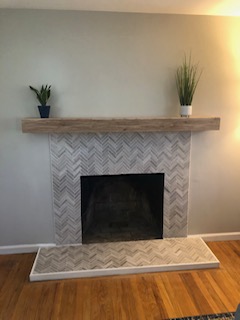 Fireplace after